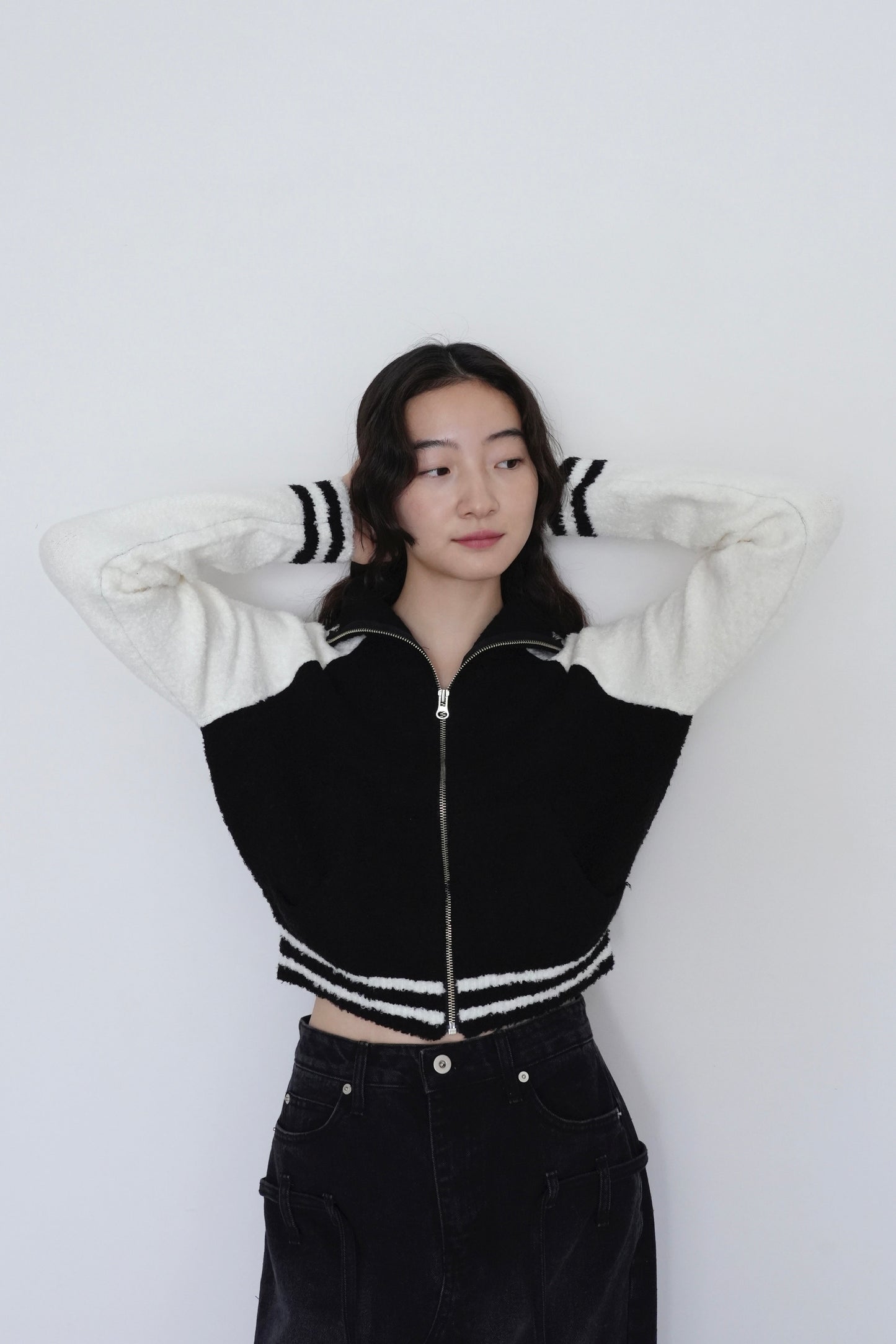 fluff jersey jacket