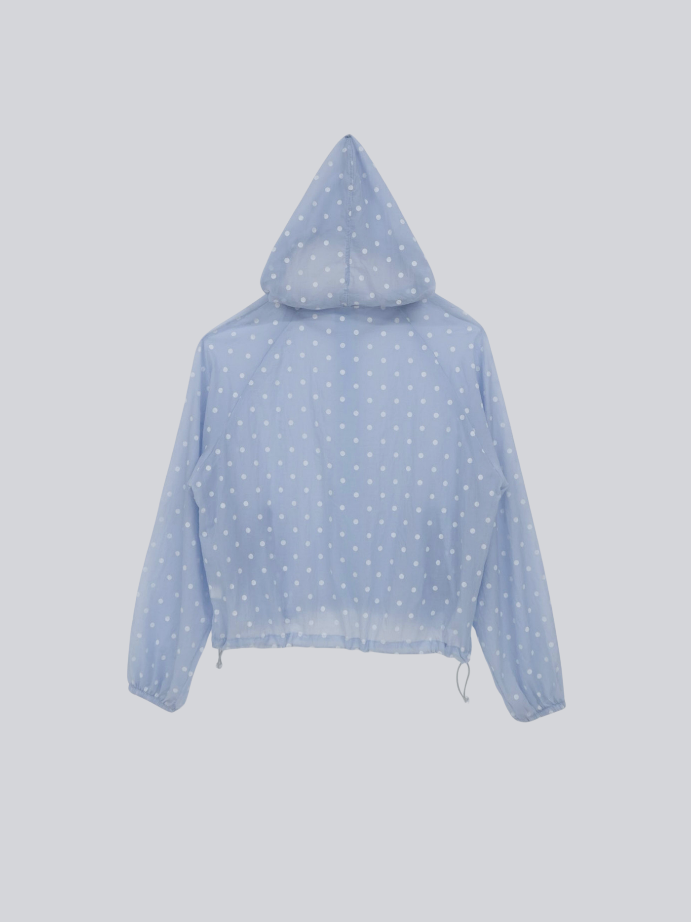 dot sheer hoodie