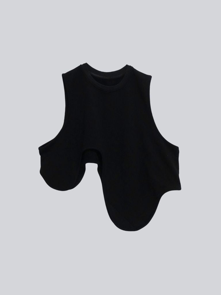 unique curve knit vest