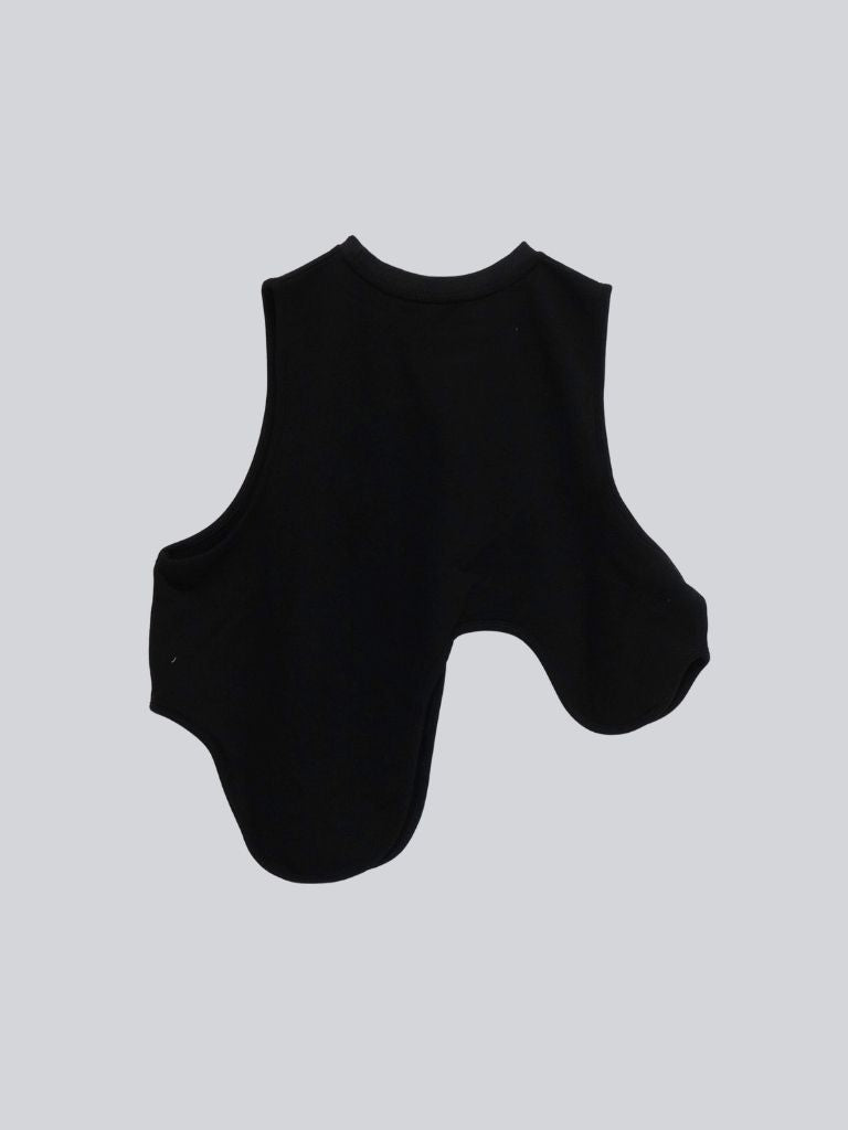 unique curve knit vest