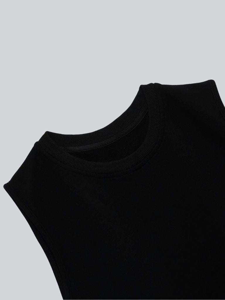 unique curve knit vest