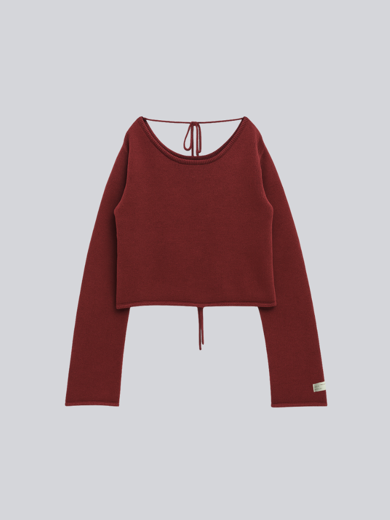 tie ribbon knit