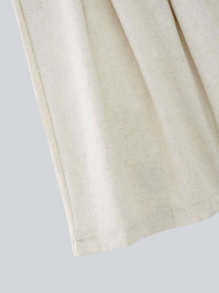 linen like tuck slacks