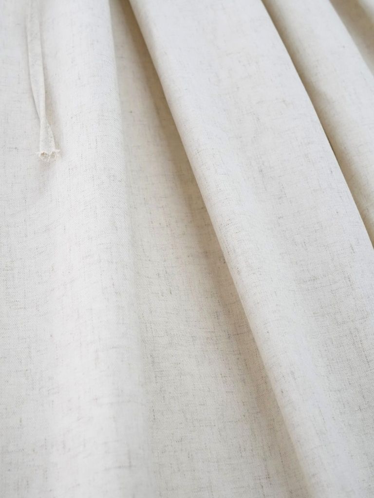 linen like tuck slacks