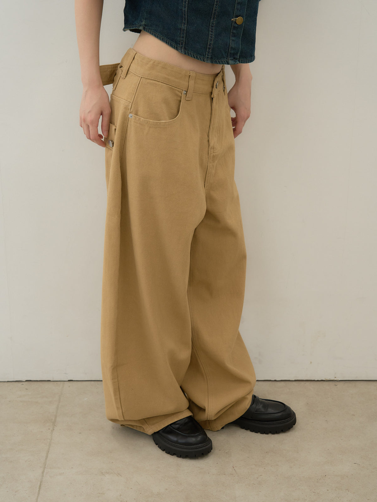 wide color pants