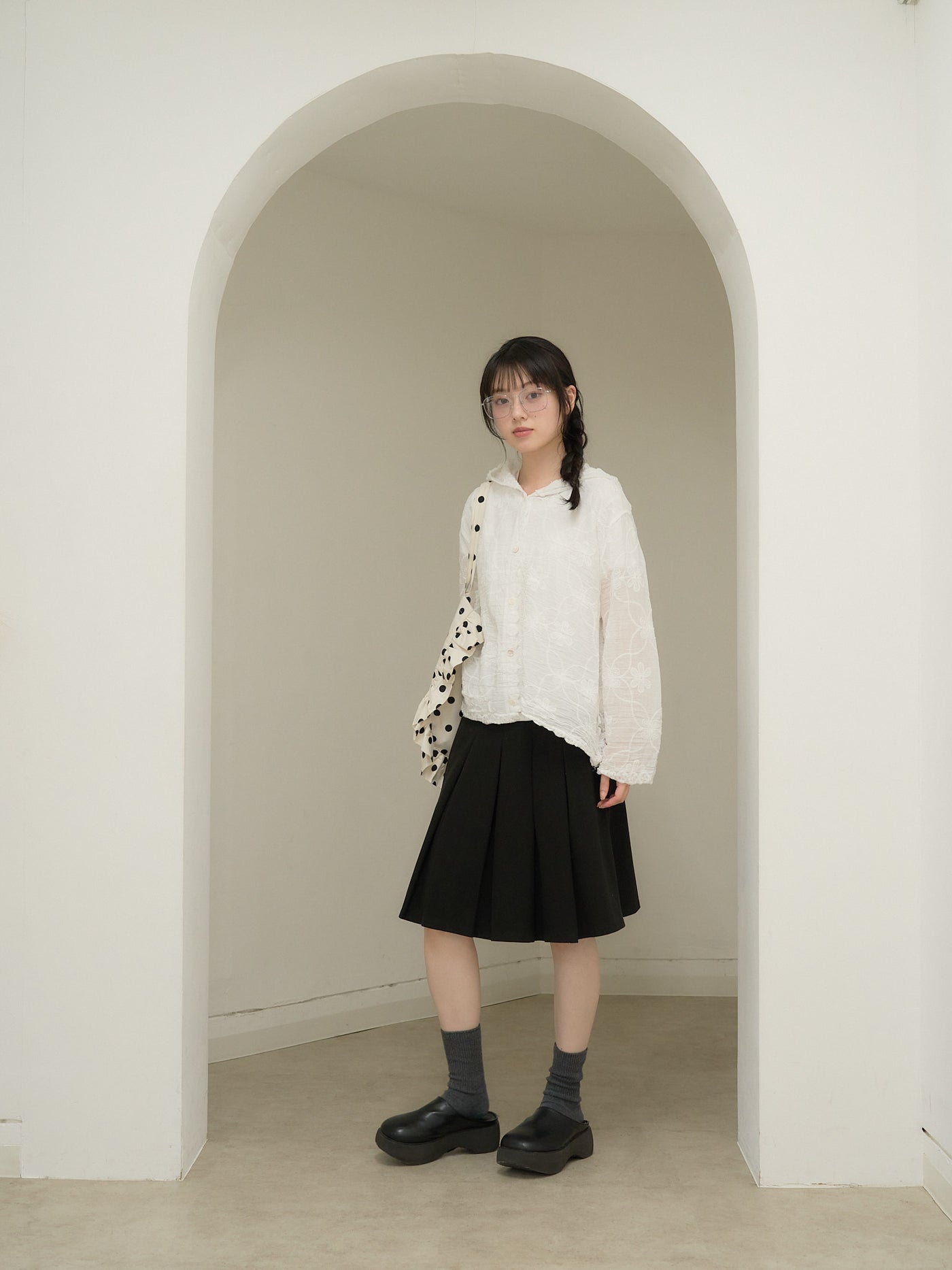 embroidery lace hoodie