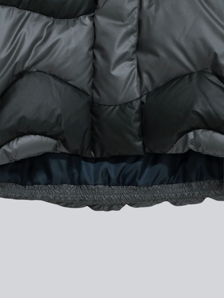 wave bicolor down jacket