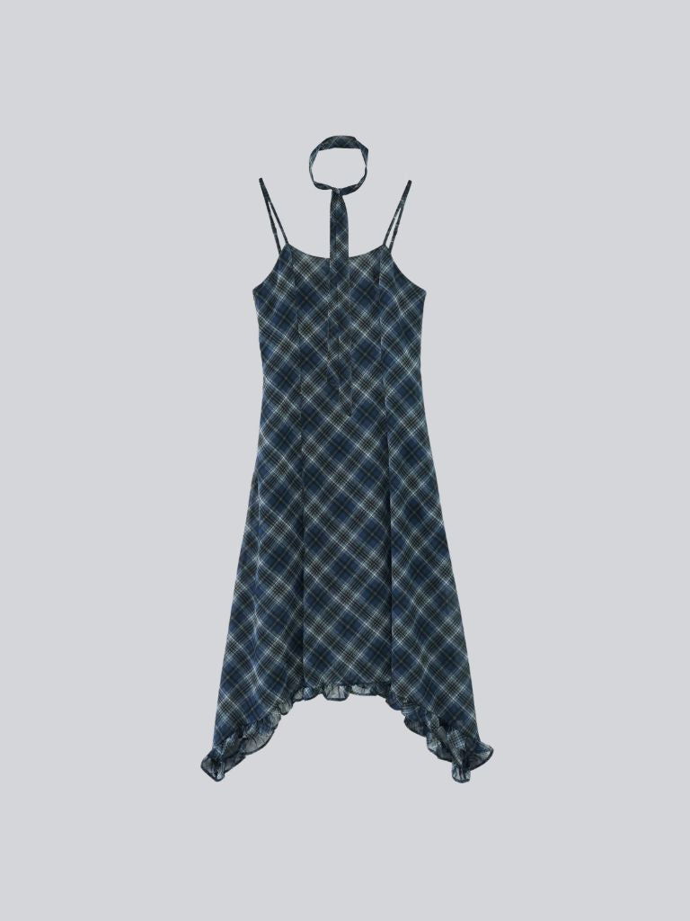 tie set check cami one piece