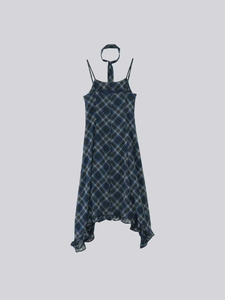 tie set check cami one piece