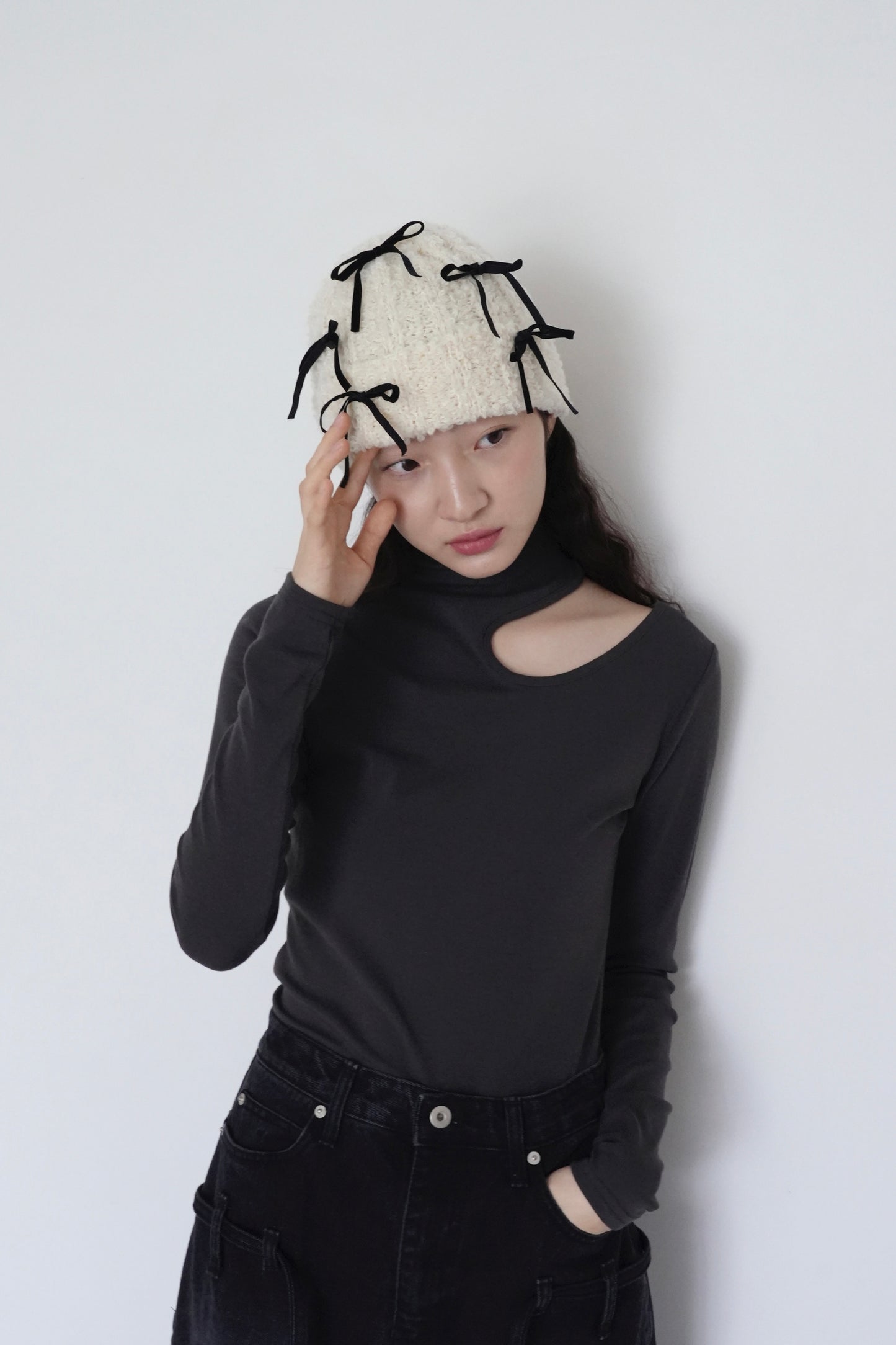 ribbon beanie