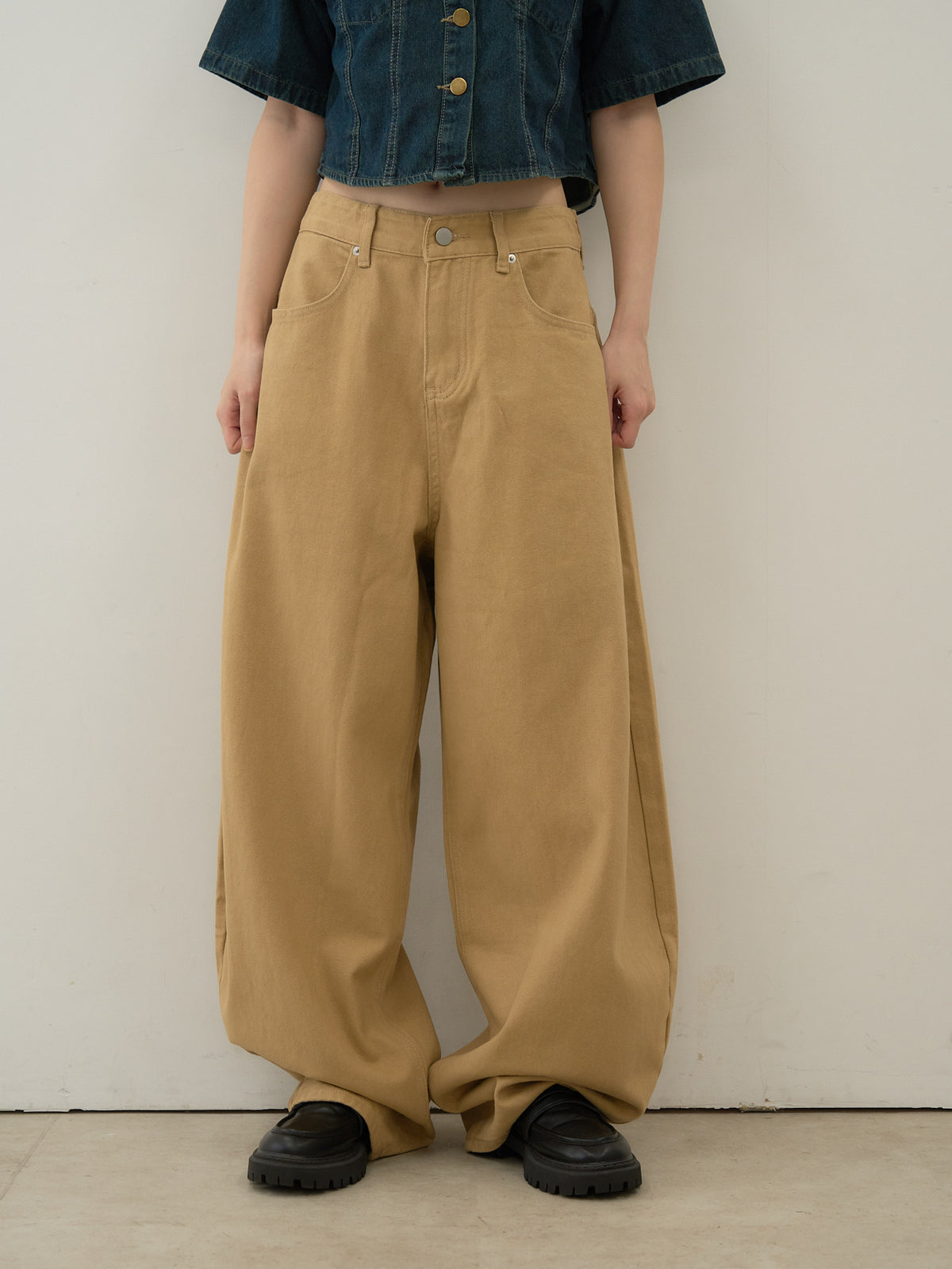 wide color pants