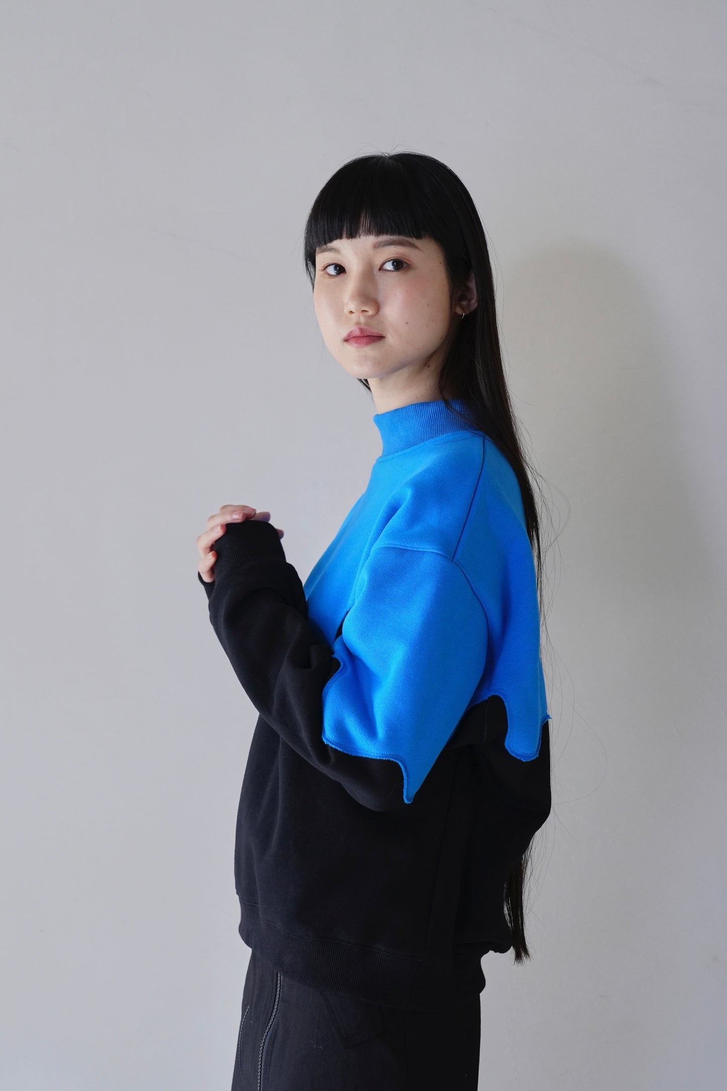wave bicolor sweat