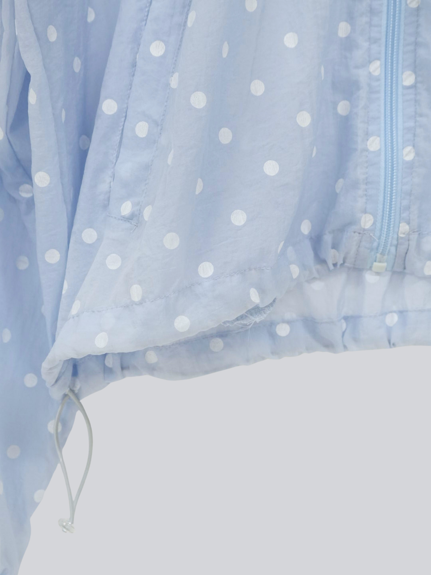 dot sheer hoodie
