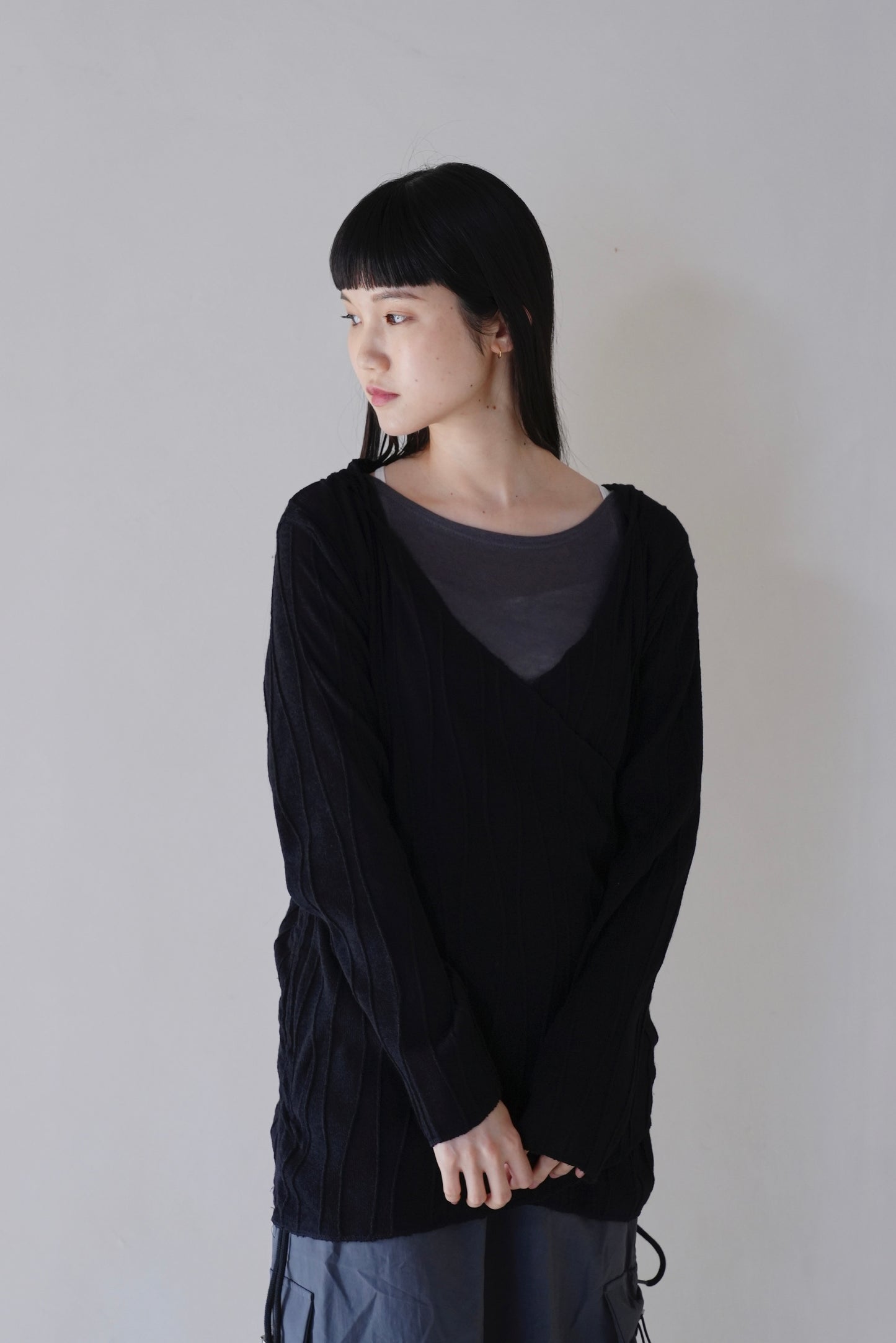cachecoeur hood knit