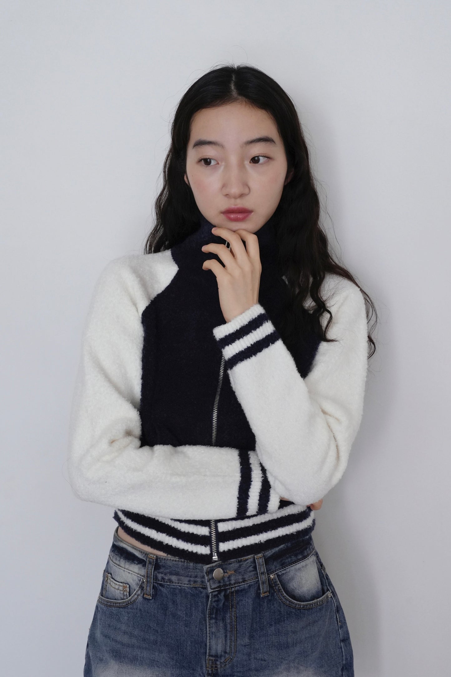 fluff jersey jacket
