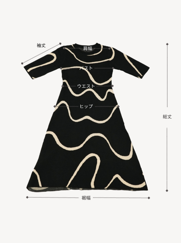 half sleeve wave onepiece