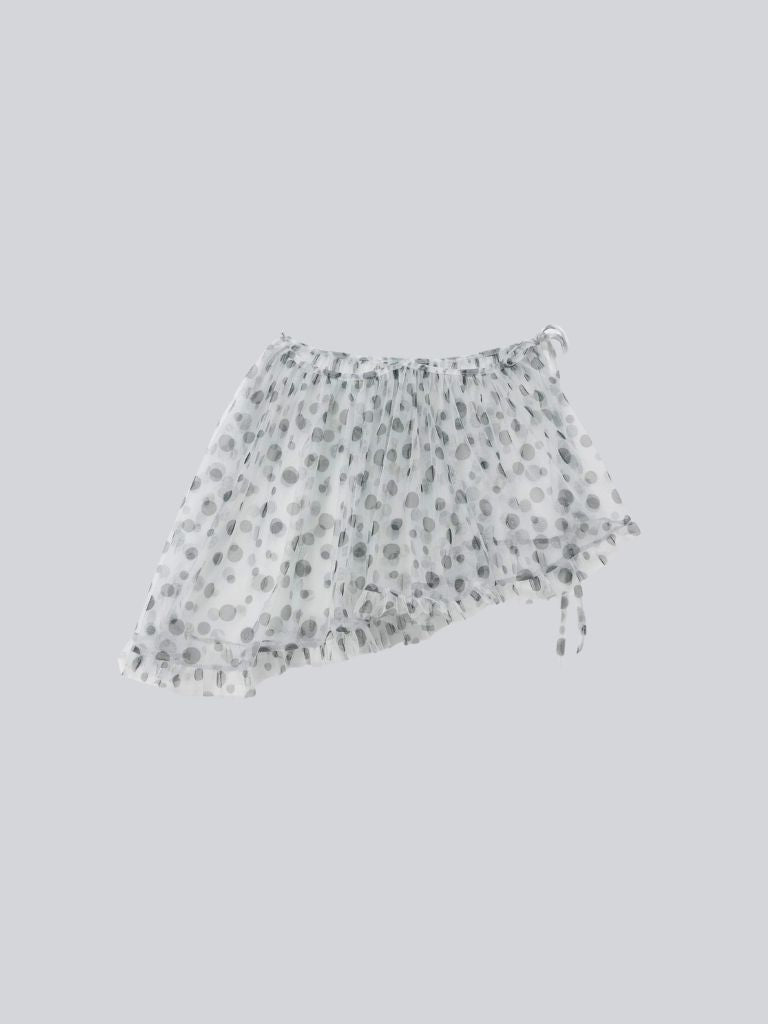 layered sheer dot skirt