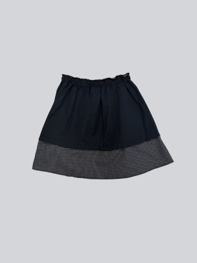 check vest & skirt set