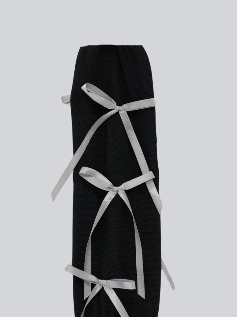 slouchy tie-up thigh socks