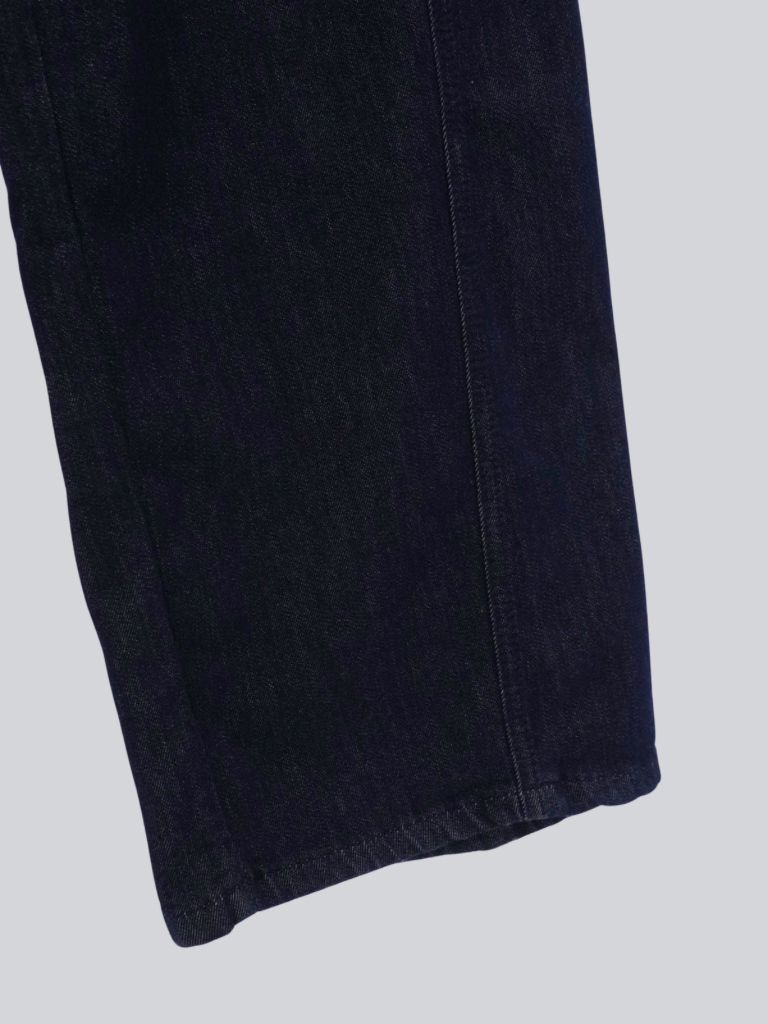 belted high waist denim pants