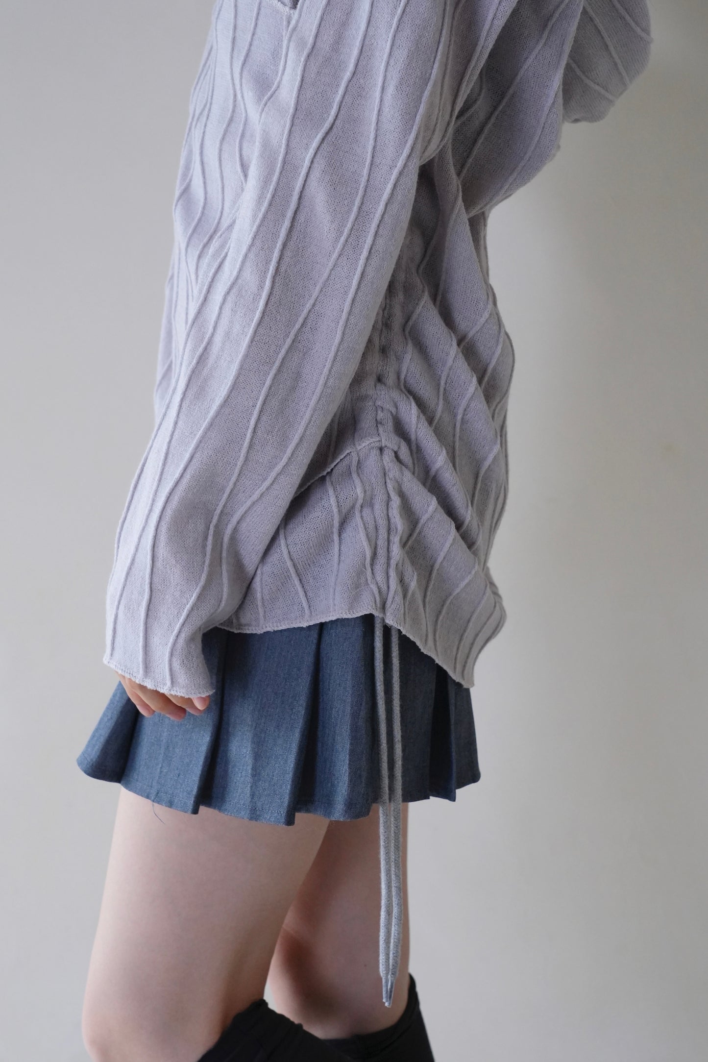 cachecoeur hood knit