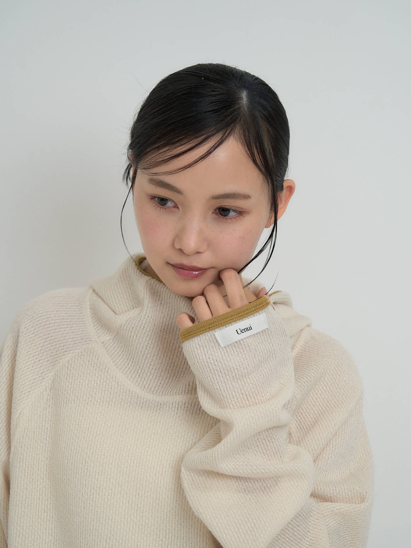 リブ ロングTシャツ 大人カジュアル レディース Uenui