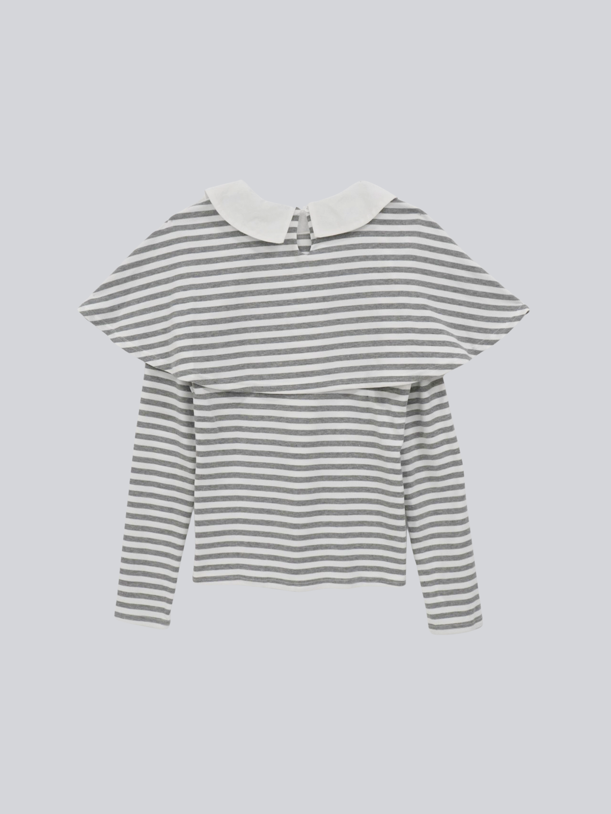 border doll collar cape sleeve top