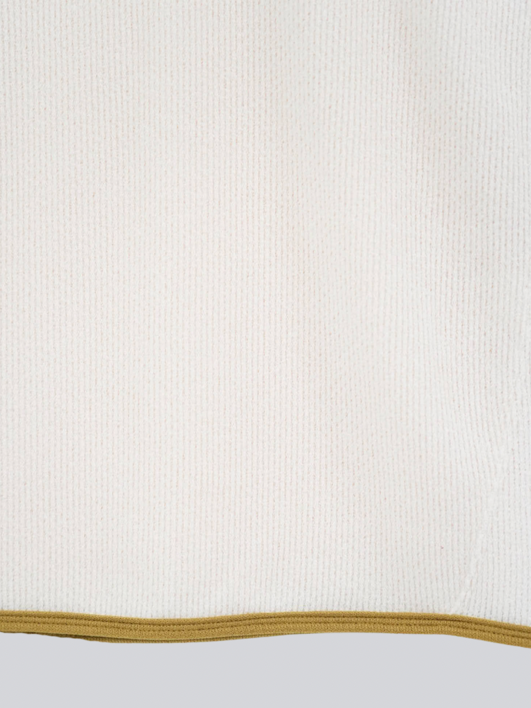 contrast trim ribbed foodie