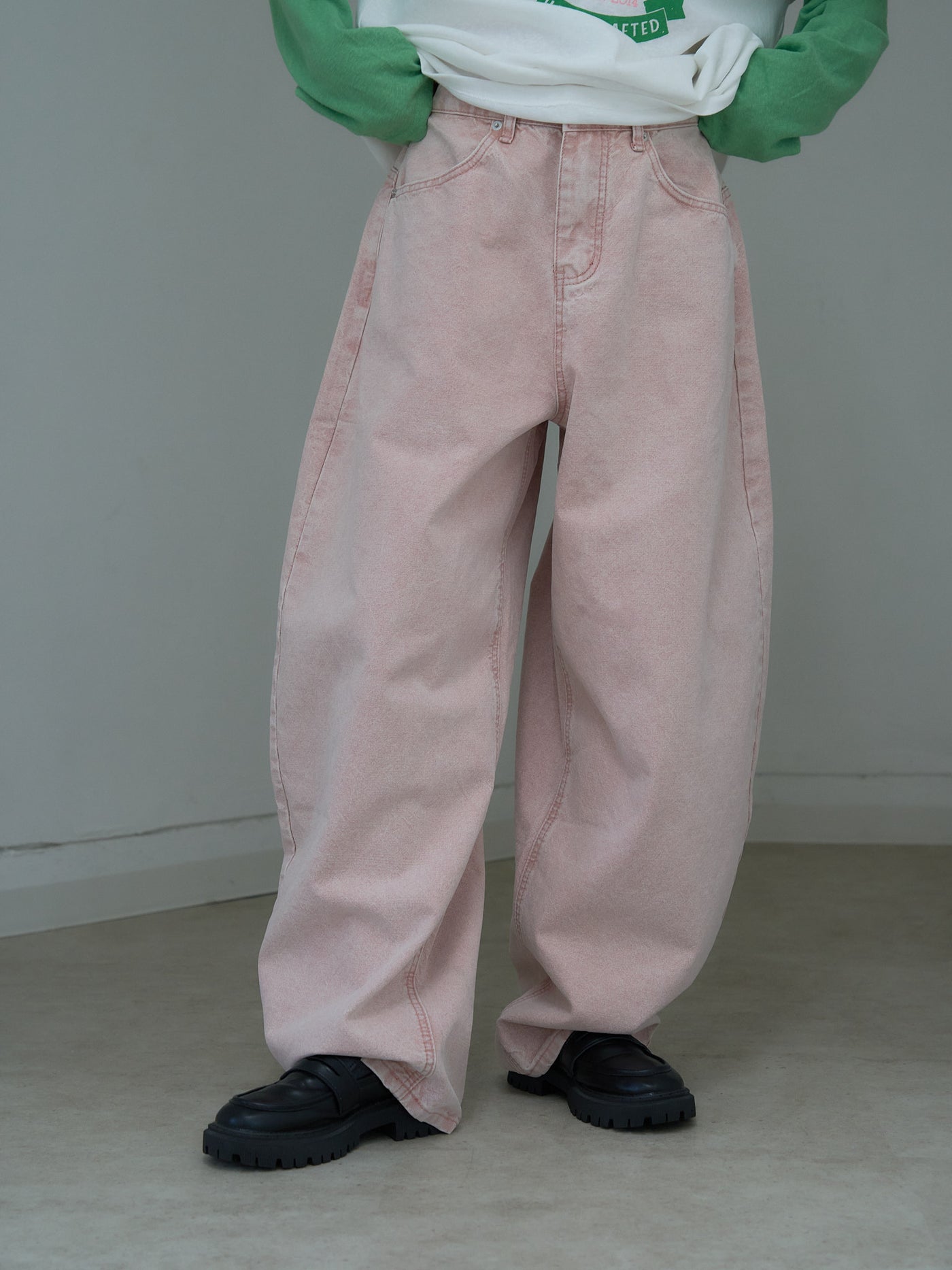 wide color pants