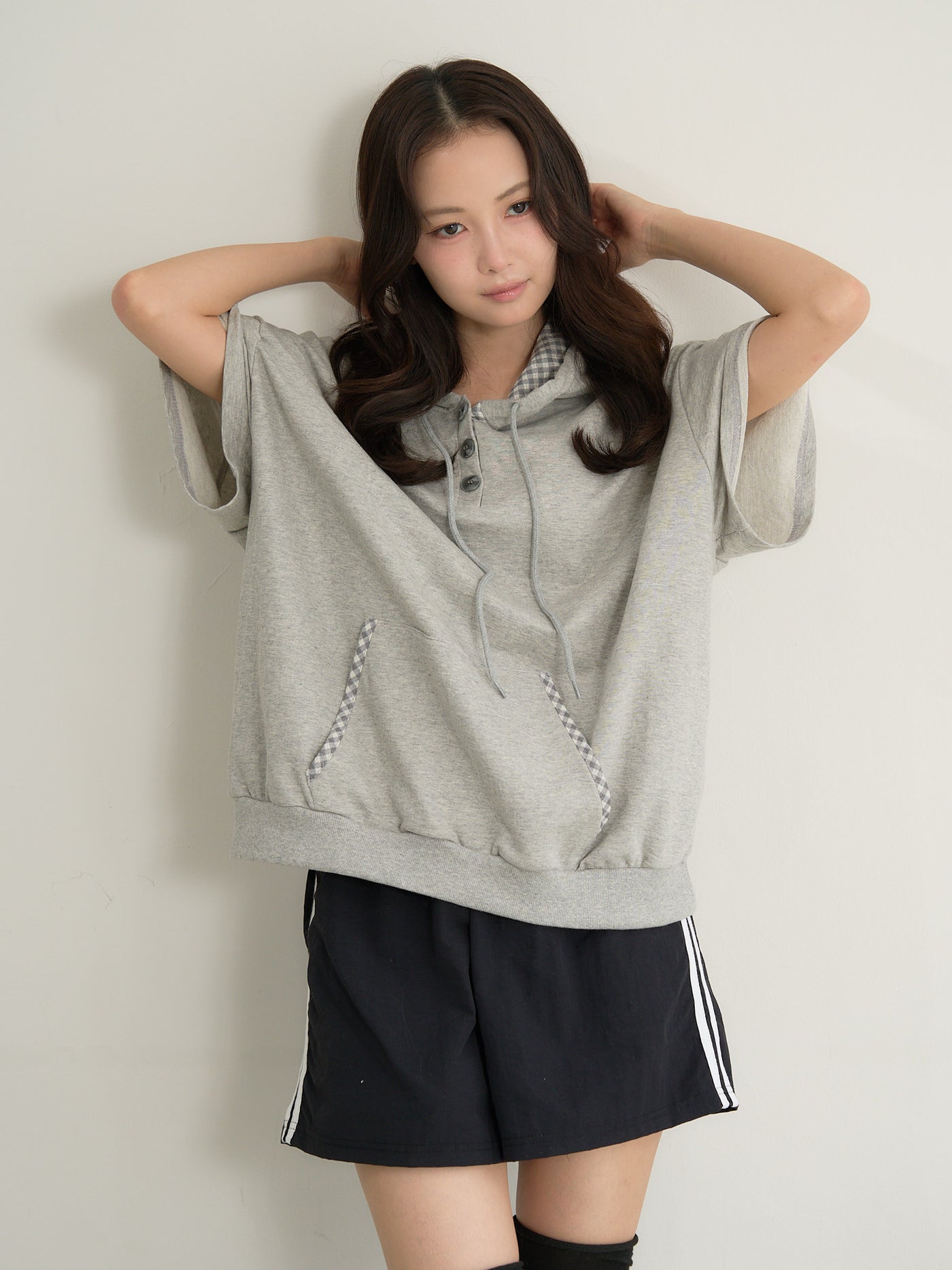 check hood tee