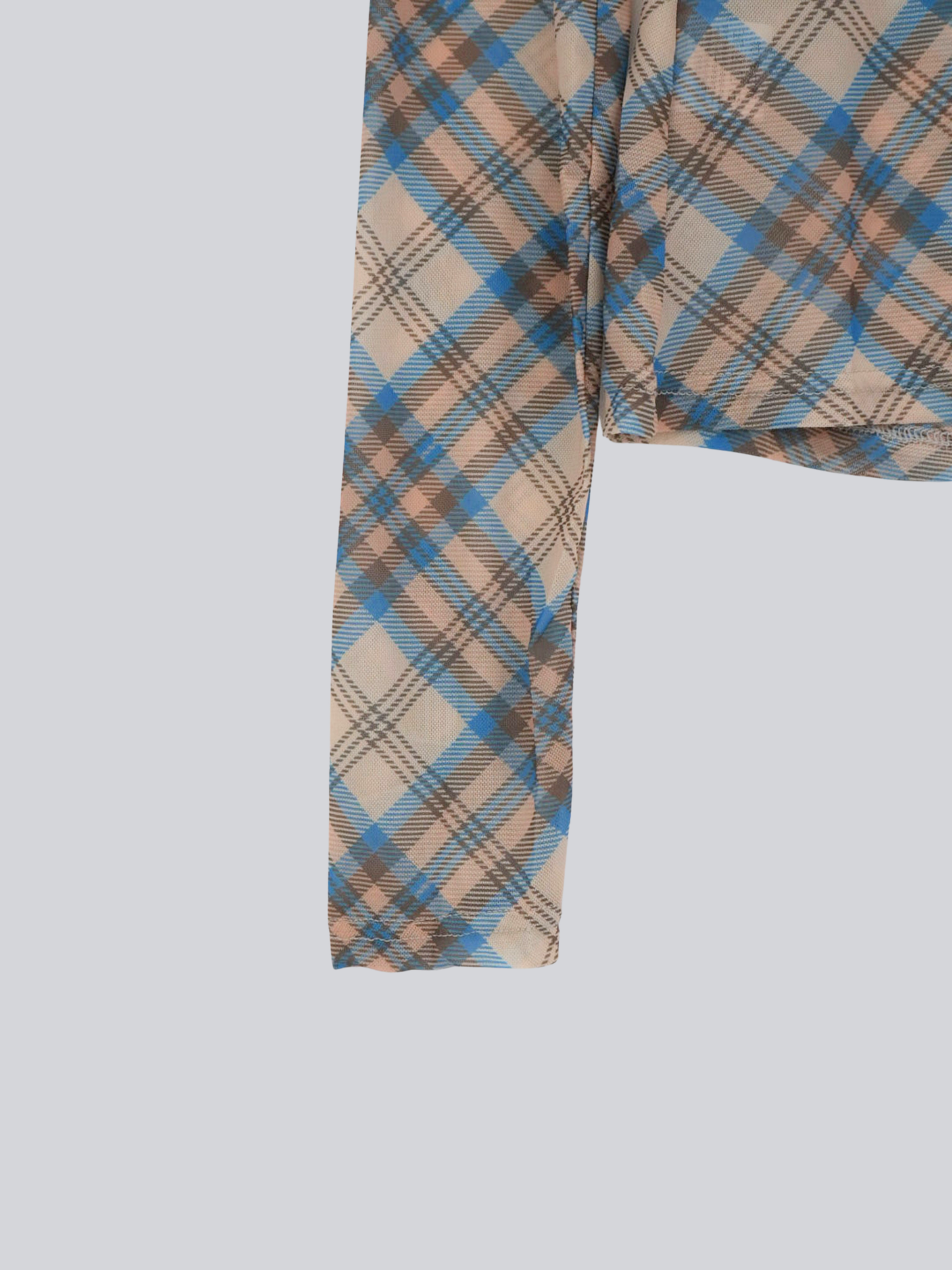 check slim long sleeve tee