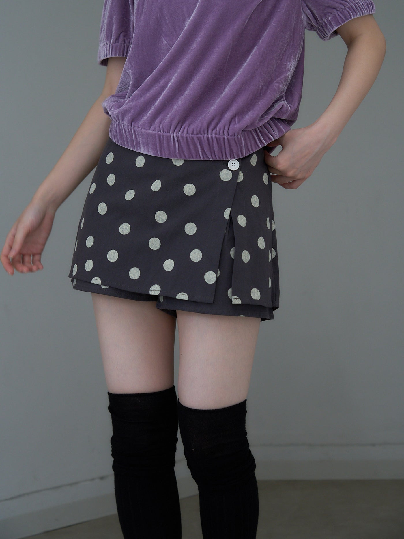 dot print culotte