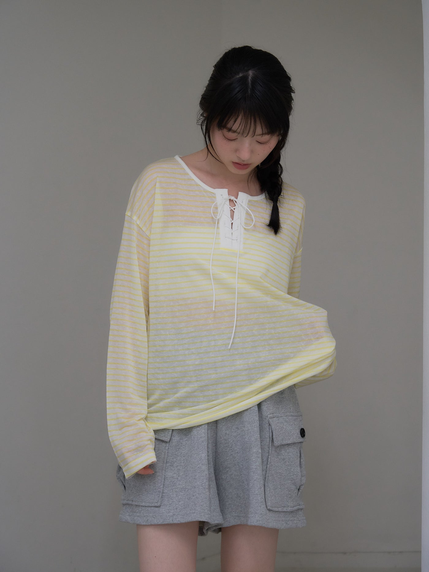 french border long sleeve knit
