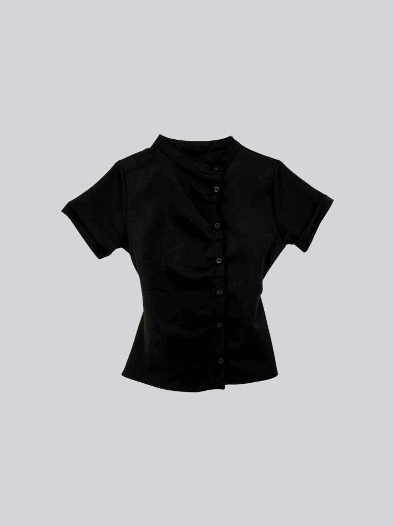 twist button check top