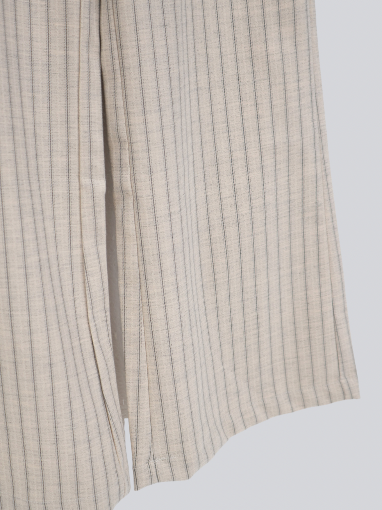 stripe wide pants
