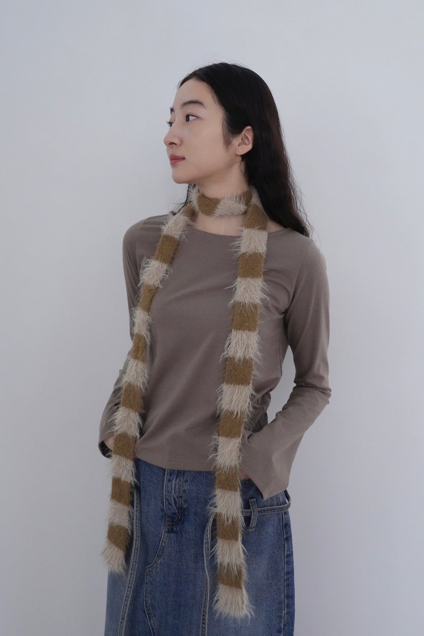 slim long muffler