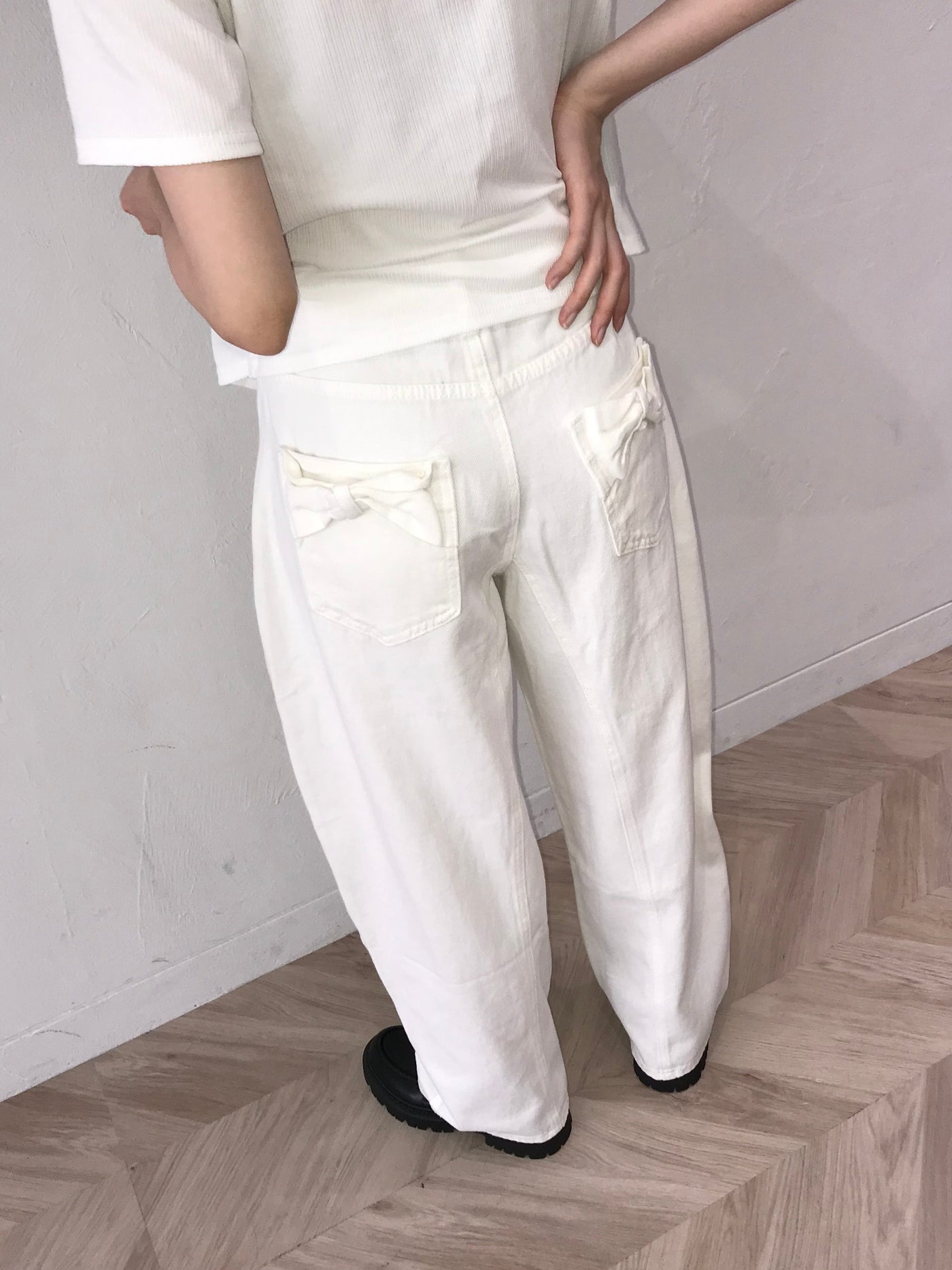 ribbon pocket pants