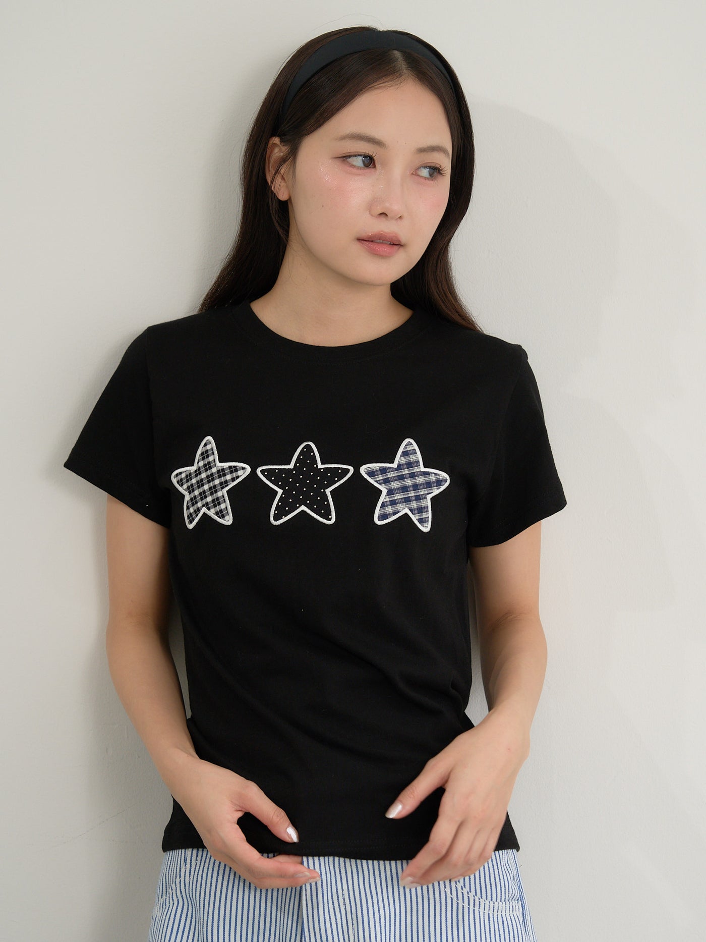 star patch tee