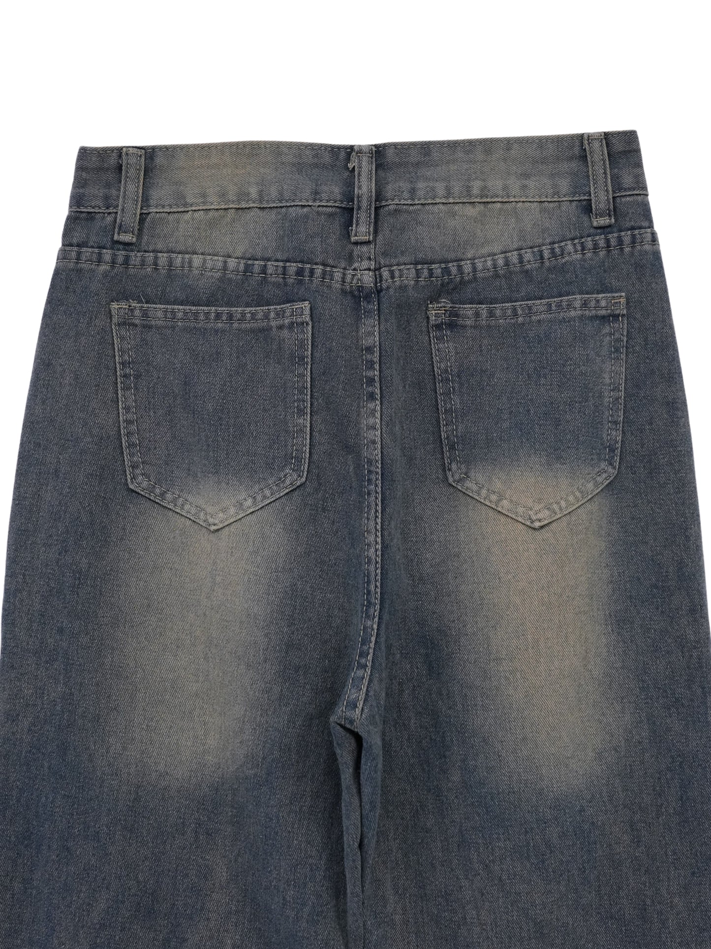 studs cut denim pants