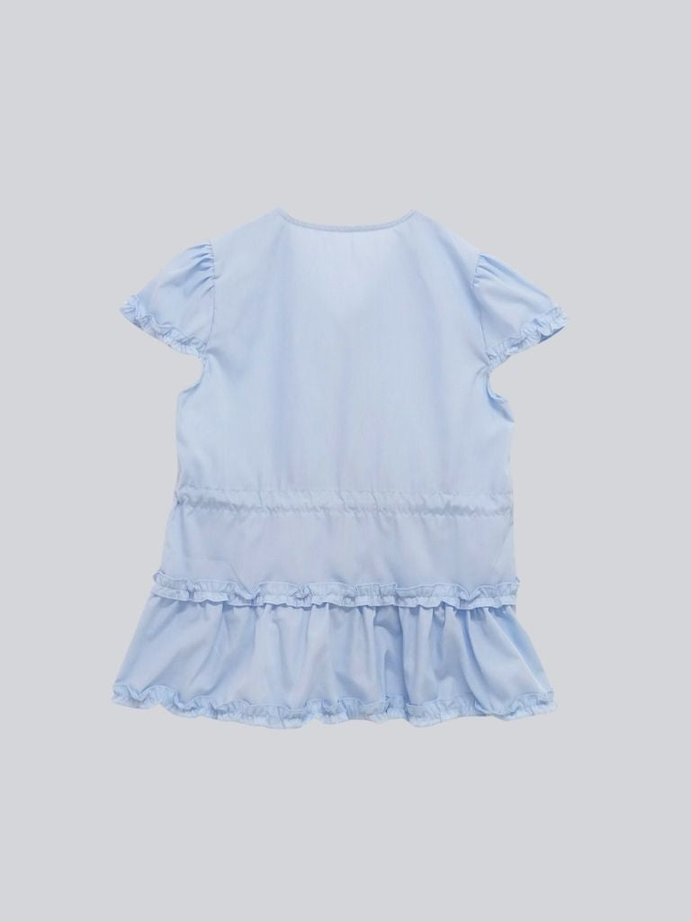 hem frill blouse
