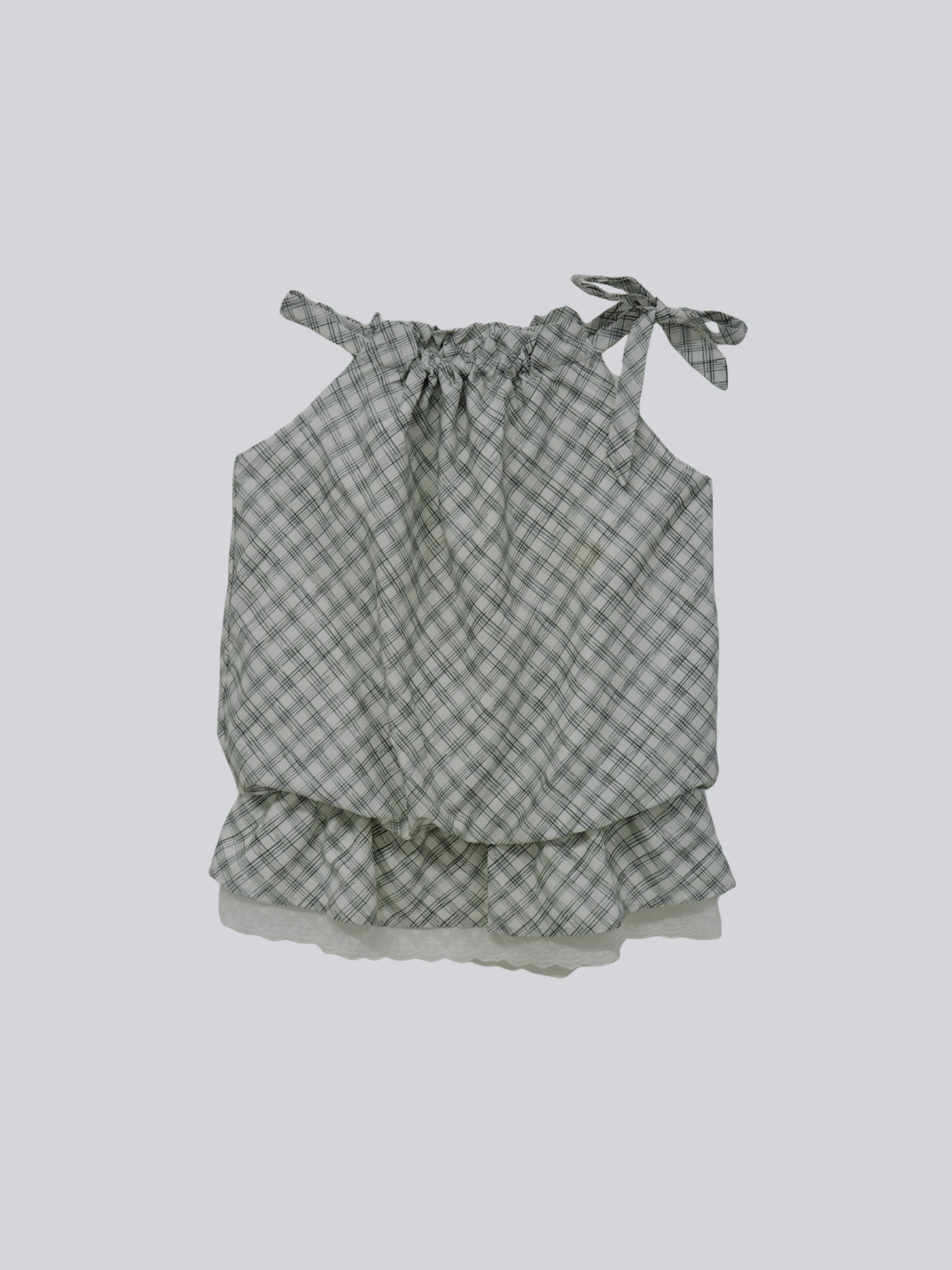 check lace cami