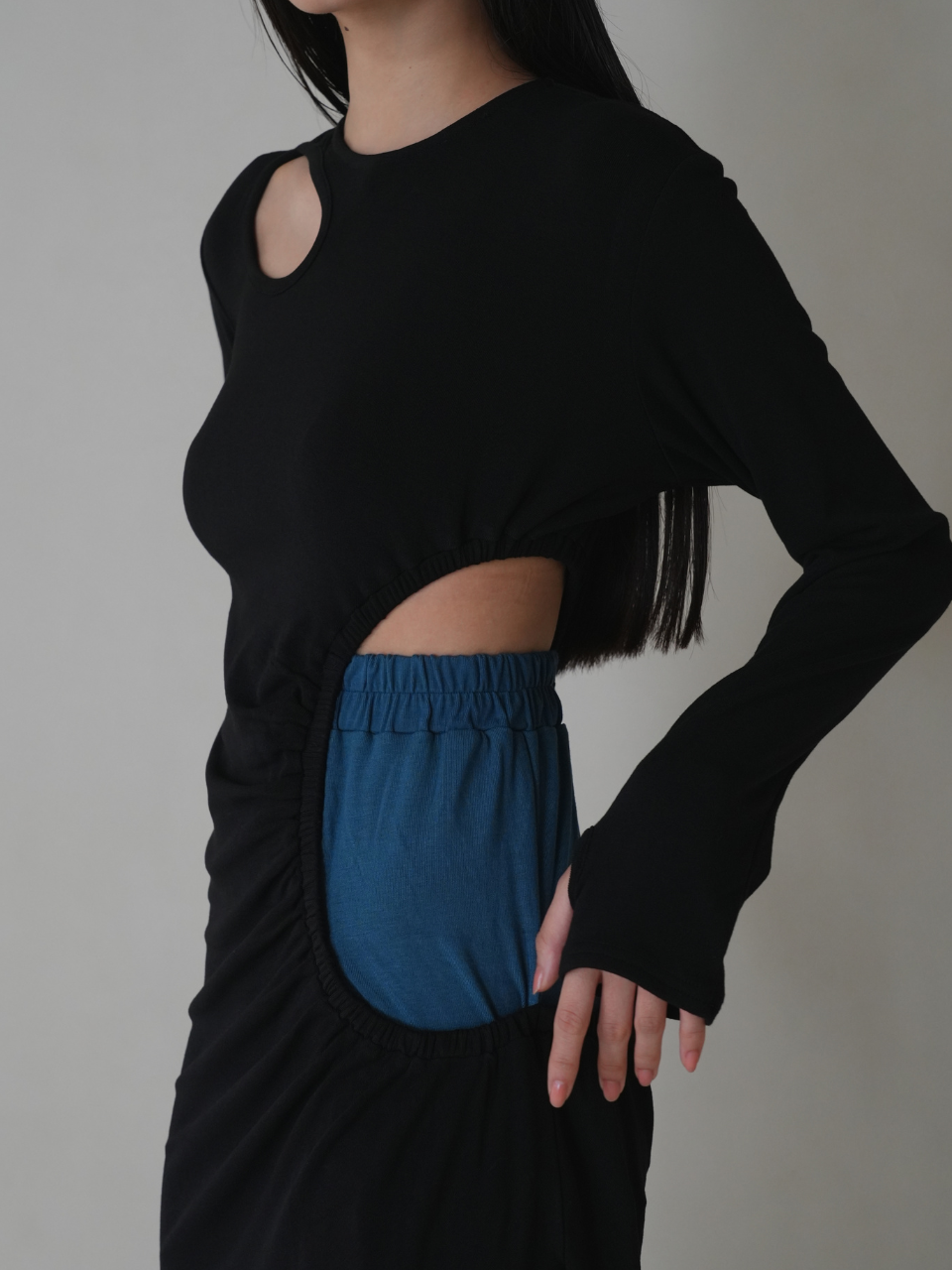 cut out hole one-piece