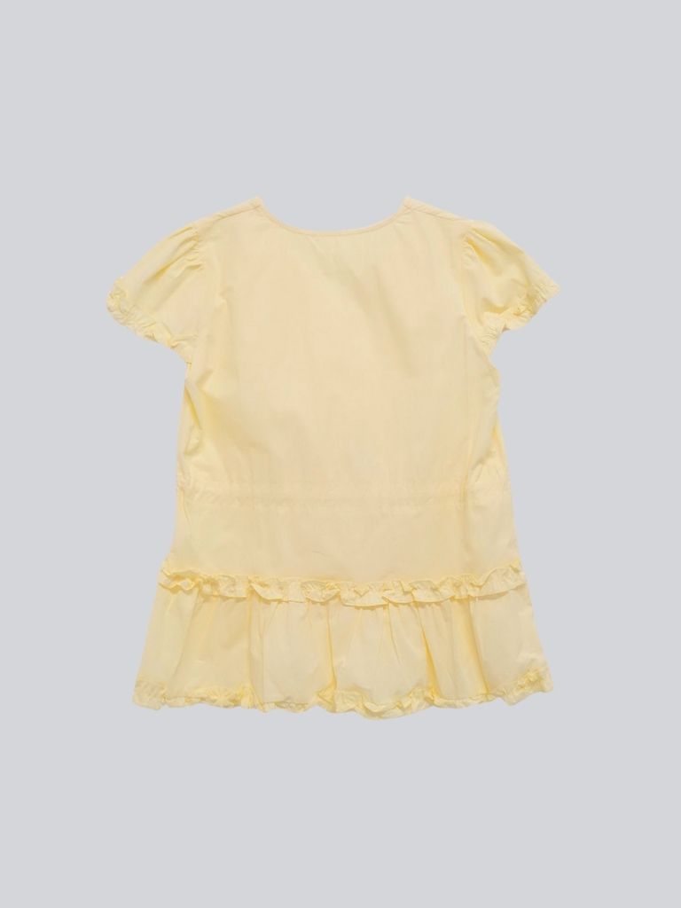 hem frill blouse