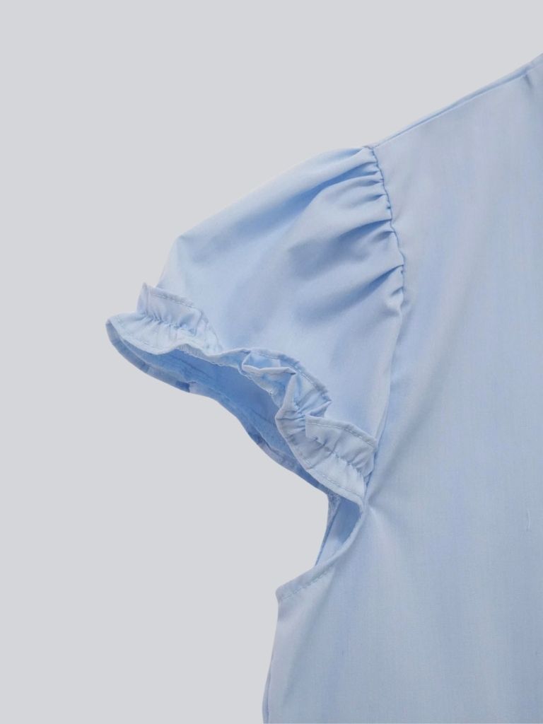 hem frill blouse