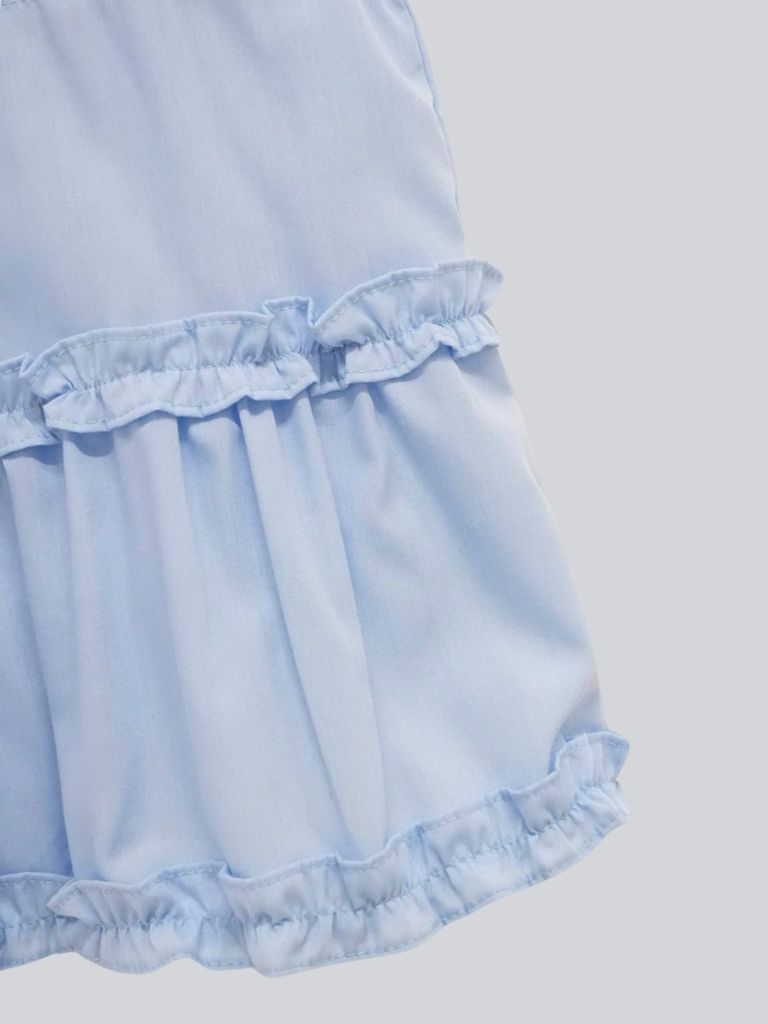 hem frill blouse