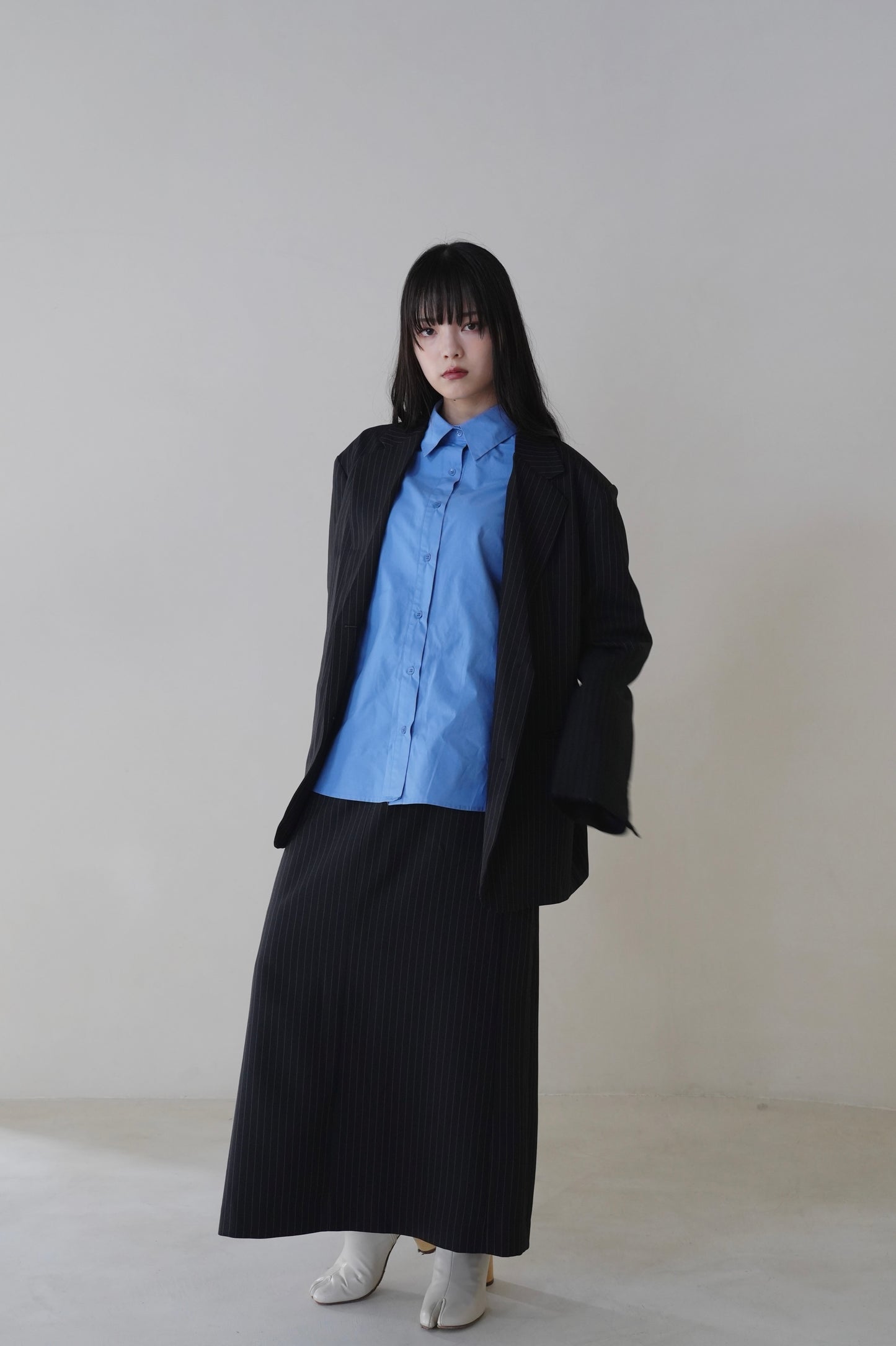 over size stripe jacket