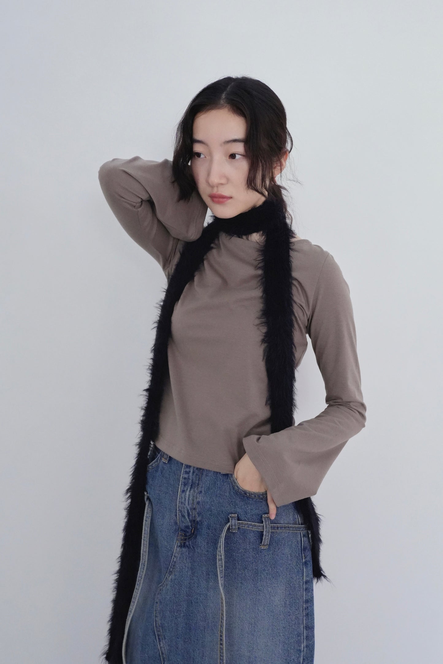 slim long muffler
