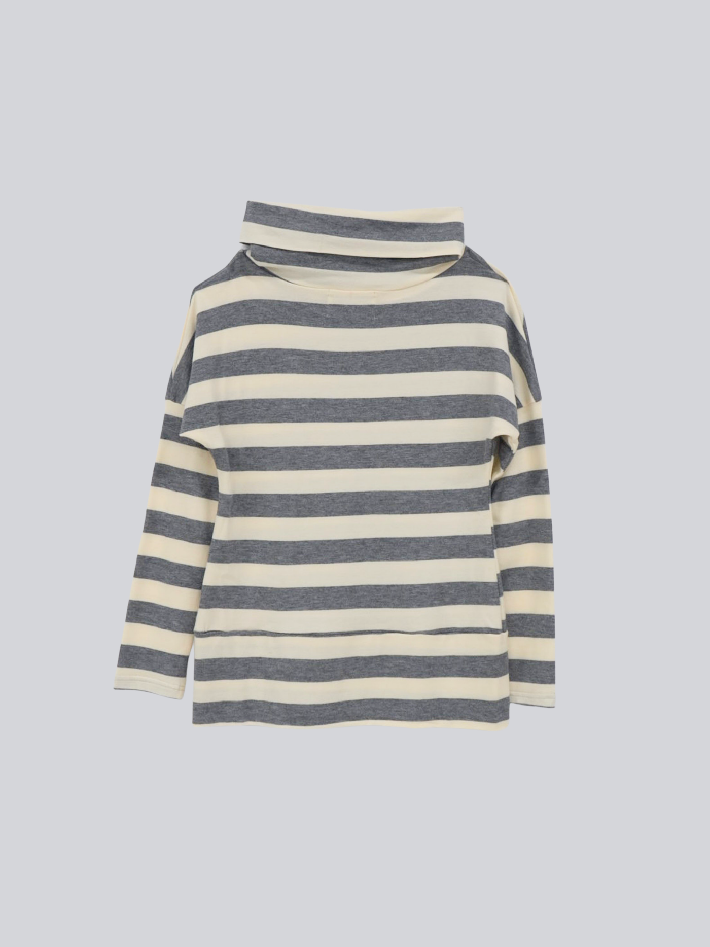 2way neck border knit
