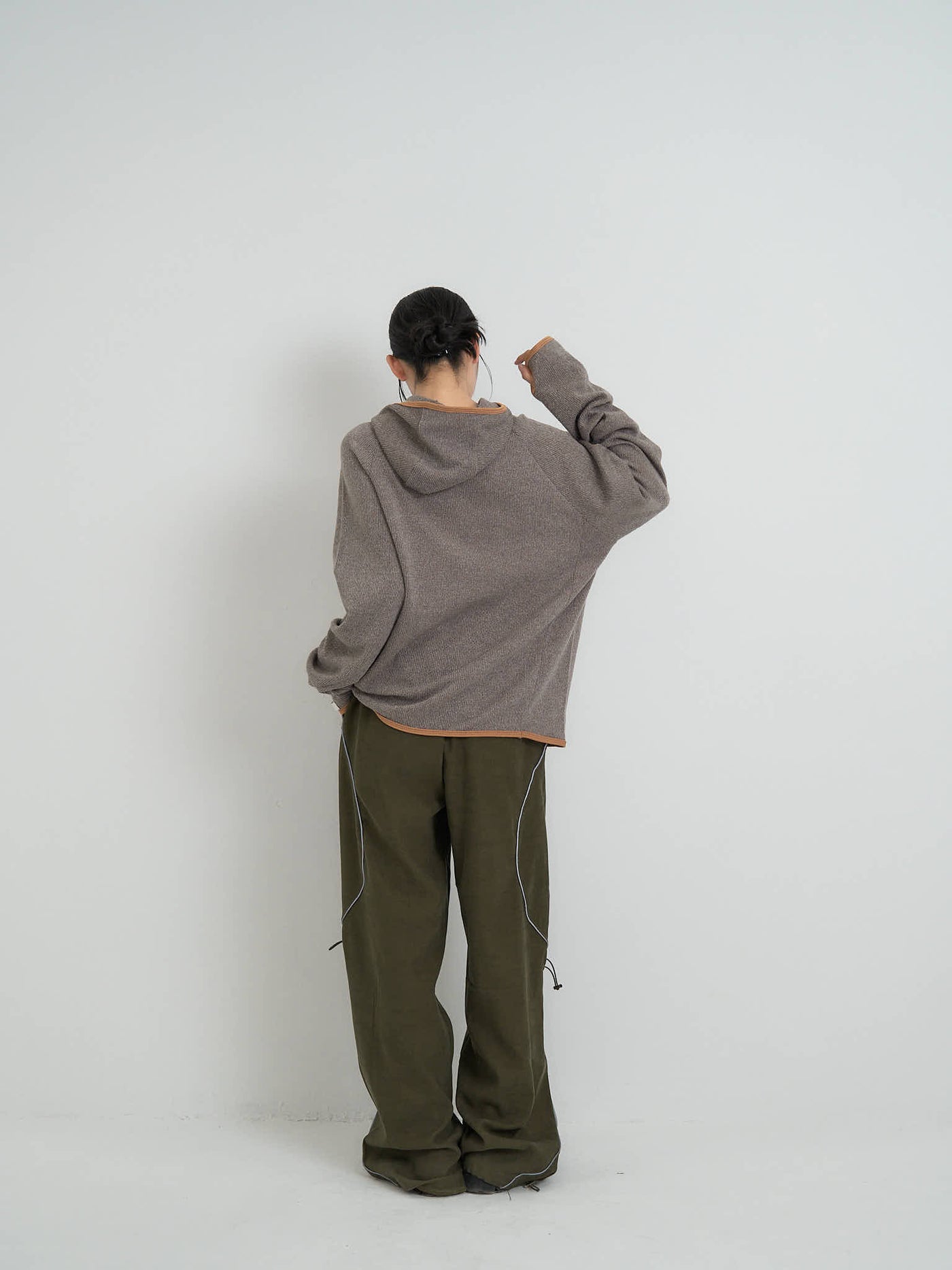 リブ ロングTシャツ 大人カジュアル レディース Uenui