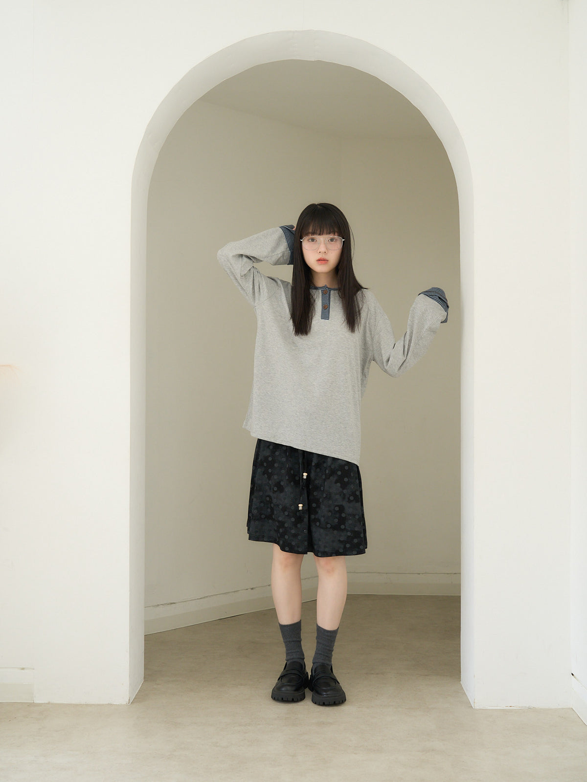 dot line skirt